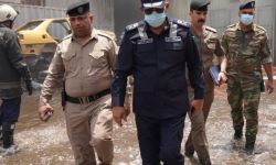 فرق الدفاع المدني تخمد على حريقا اندلع في مخازن منطقة النهضة